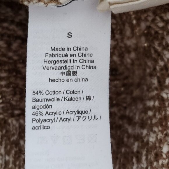 Madewell Sweater Womens Small Brown Boat‎ Neck Side Button Knit Pullover - Picture 6 of 10